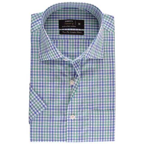 FORMAL MEN SHIRT SKU: AD17723-GREEN (HALF SLEEVE)