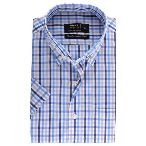 FORMAL SHIRT IN L-PURPLE (HALF SLEEVES)