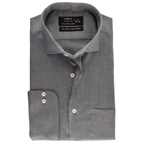 FORMAL CHECK SHIRT IN GREY SKU: AD18141-GREY