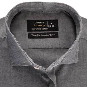 FORMAL CHECK SHIRT IN GREY SKU: AD18141-GREY