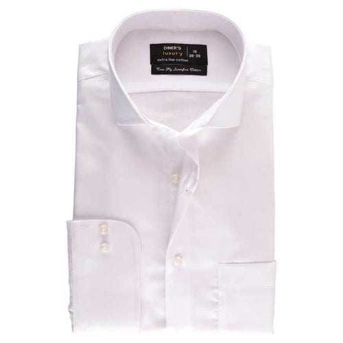 FORMAL CHECK SHIRT IN WHITE SKU: AD18141-WHITE