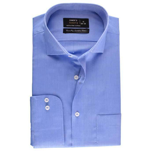 FORMAL CHECK SHIRT IN BLUE SKU: AD18141-BLUE