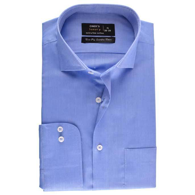 FORMAL CHECK SHIRT IN BLUE SKU: AD18141-BLUE