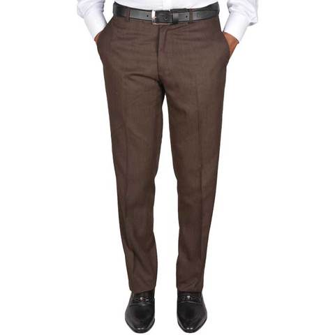 FORMAL TROUSER FOR MEN IN BROWN SKU: BA2637-BROWN