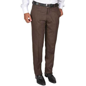 FORMAL TROUSER FOR MEN IN BROWN SKU: BA2637-BROWN