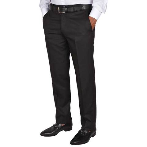 FORMAL TROUSER FOR MEN IN BLACK SKU: BA2637-BLACK